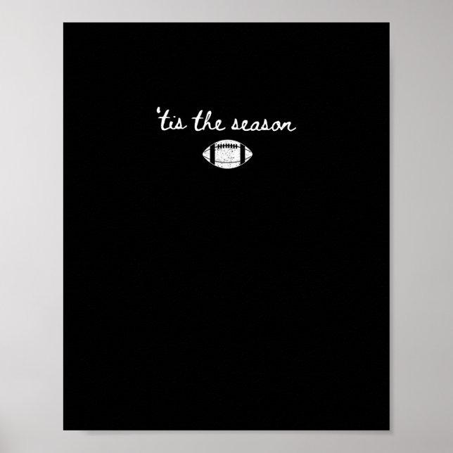 Dies ist die Saison Fußball Mama Game Day Touchdow Poster (Vorne)