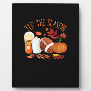 Dies ist die Saison Fußball Pumpkin Erntedank Athl Fotoplatte