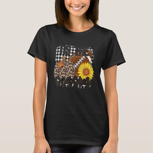 Dies ist die Saison Fußball-Spieler Leopard Pumpki T-Shirt (Vorderseite)