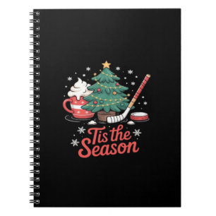 Dies ist die Saison Hockey Kaffee Tree Hockey Weih Notizblock