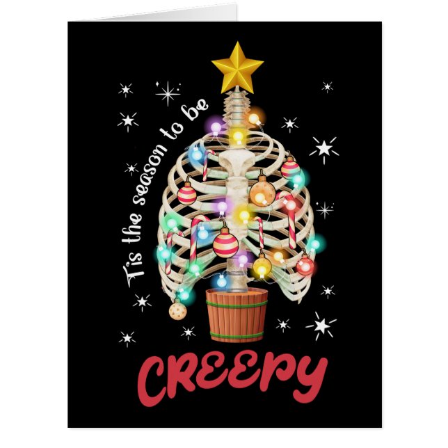 Dies ist die Saison, um gruselig Skelett Ugly Xmas (Vorderseite)