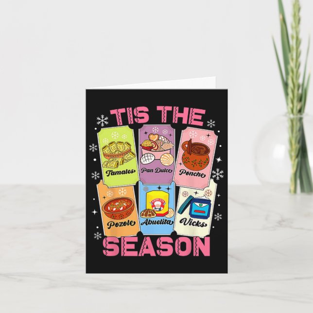 Dies ist die Saison Xmas Card Mexikanischen Weihna Karte (Vorderseite)