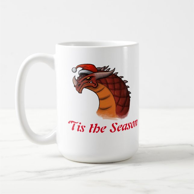 "Dies ist die Weihnachtskaffee-Tasse des Drachen Kaffeetasse (Links)