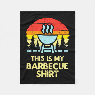 Dies ist ein Barbecue-Shirt Retro-BBQ-Grill-Männer Fleecedecke