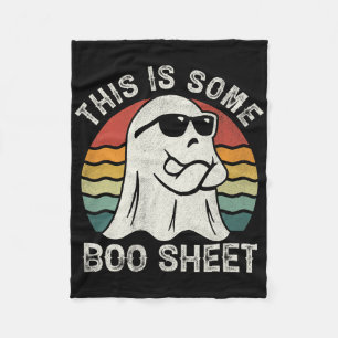 Dies ist ein Boo-Blatt Cool Ghost Fun Halloween Co Fleecedecke