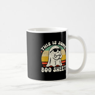 Dies ist ein Boo-Blatt Cool Ghost Fun Halloween Co Kaffeetasse