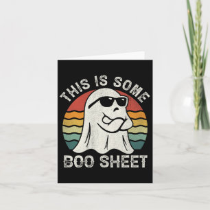Dies ist ein Boo-Blatt Cool Ghost Fun Halloween Co Karte