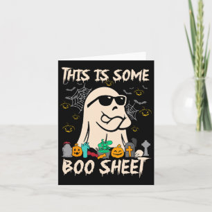 Dies ist ein Boo-Blatt Cool Ghost Fun Halloween Co Karte
