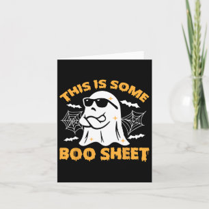 Dies ist ein Boo-Sheet Ghost Retro Halloween Costu Karte