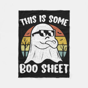 Dies ist ein Boo-Sheet Halloween Ghost Fun Geschen Fleecedecke