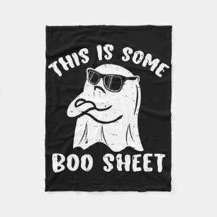 Dies ist ein Boo-Sheet Halloween Ghost Fun Geschen Fleecedecke