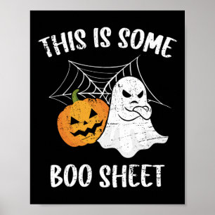 Dies ist ein boo-Sheet Halloween Ghost Fun Geschen Poster