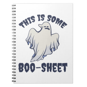 Dies ist ein Boo Sheet Sassy Ghost Notizblock