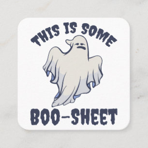 Dies ist ein Boo Sheet Sassy Ghost Quadratische Visitenkarte