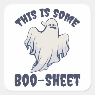 Dies ist ein Boo Sheet Sassy Ghost Quadratischer Aufkleber