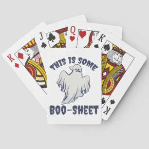 Dies ist ein Boo Sheet Sassy Ghost Spielkarten