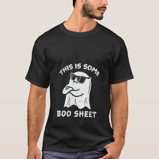Dies ist ein Boo-Sheet Spooky Ghost Beängstigender T-Shirt (Vorderseite)