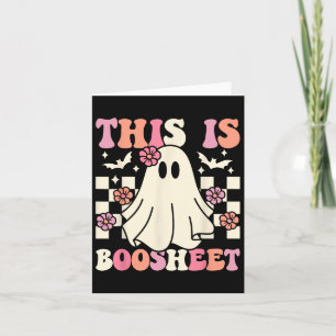 Dies ist ein Bootblatt Halloween Ghost Kostüm Retr Karte