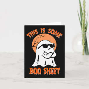 Dies ist ein Bootsheet Halloween Cooler Ghost-Spaß Karte