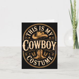 Dies ist ein Cowboy-Kostüm Vintage-Abzeichen Weste Karte