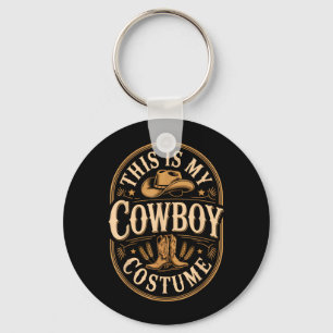 Dies ist ein Cowboy-Kostüm Vintage-Abzeichen Weste Schlüsselanhänger