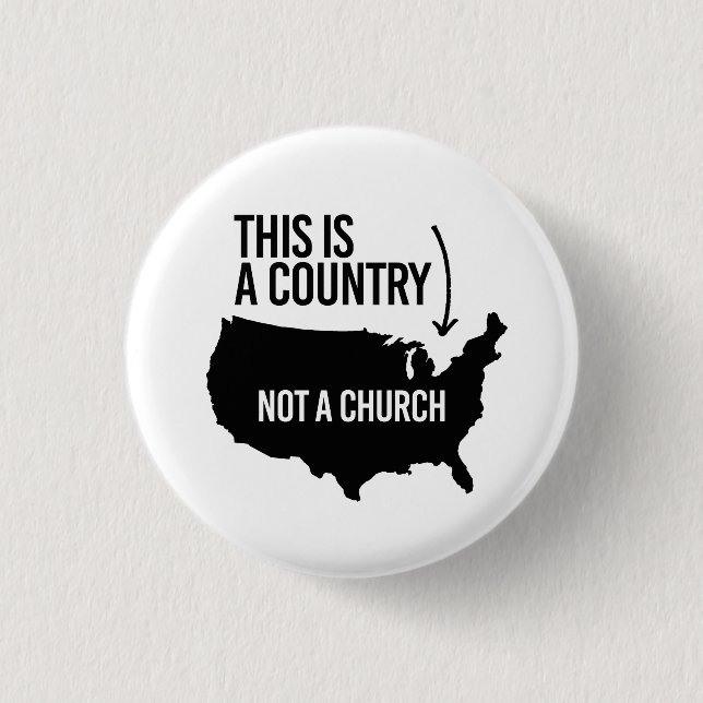Dies ist ein Land, nicht eine Kirche Button (Vorderseite)