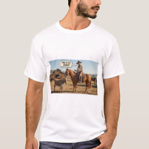 Dies ist ein lustiger Cowboy und Esel Grafik  T-Shirt