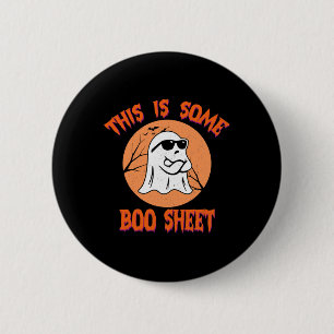 Dies ist ein paar Booblätter Halloween Cool Ghost Button