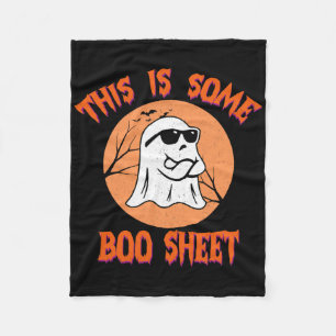 Dies ist ein paar Booblätter Halloween Cool Ghost Fleecedecke