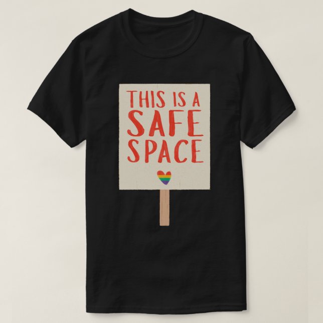 Dies ist ein "Safe Space"-T-Shirt - Prix Protest x T-Shirt (Design vorne)