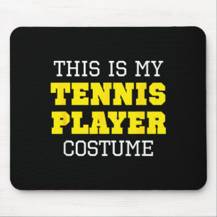 Dies ist ein Tennisspieler-Kostüm Halloween Faul E Mousepad