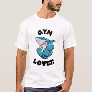 Dies ist ein weißer Hoodie mit Gym-Liebhaber-Desig T-Shirt