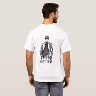 Dies ist ein weißes Hemd für Männer T-Shirt
