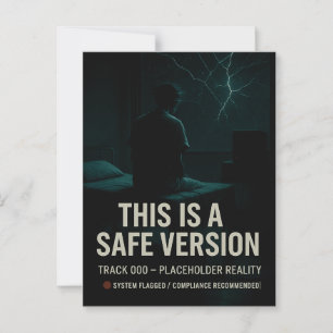 Dies ist eine sichere Version - Track-000-Platzhal Postkarte