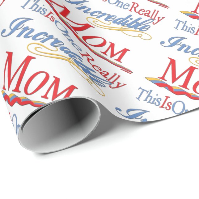 Dies ist eine wirklich unglaubliche Mama Geschenks Geschenkpapier (Rolleneckpunkt)