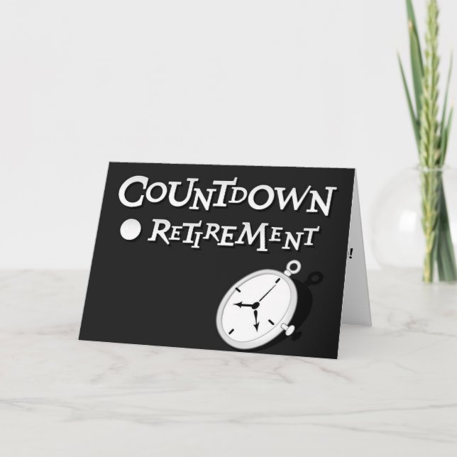 DIES IST ES - AUF **RTIREMENT ZURÜCKZUFÜHREN KARTE (Vorderseite)
