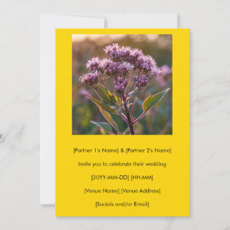 Dies ist Ihre Herbst-Joe-Pye-Weed-Einladung Einladung