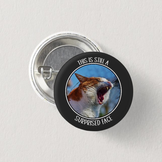 Dies ist immer noch ein überraschendes Gesicht lus Button (Vorne & Hinten)