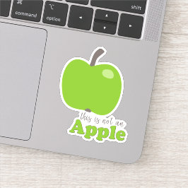 Dies ist kein Apple Funny Quoted Contour Aufkleber