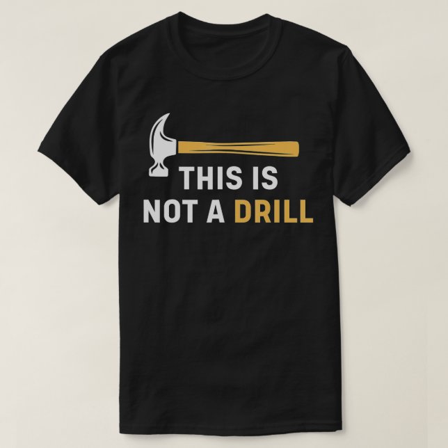 Dies ist kein glühender, lustiger Carpenter-Holzbe T-Shirt (Design vorne)