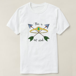 Dies ist kein idealer T - Shirt - weiß