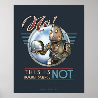 Dies ist kein Raketenwissenschaft-Plakat (16x20") Poster