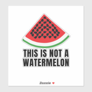 Dies ist kein Watermelon - ein palästinensischer F Aufkleber