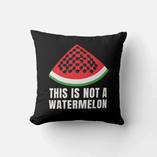 Dies ist kein Watermelon - ein palästinensischer F Kissen (Vorderseite)