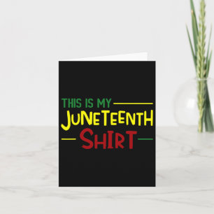 Dies ist mein 19. Shirt Unabhängigkeitstag Afrika Karte