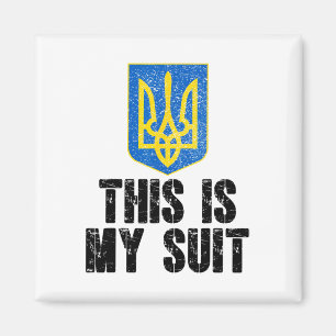Dies ist mein Anzug Unterstützt Ukraine Trident Uk Magnet