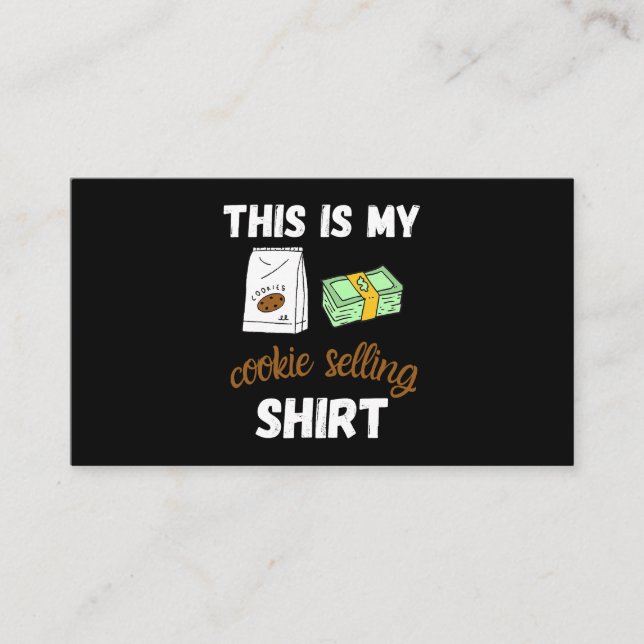 Dies ist mein Cookie-Shirt für einen Cookie-Scout Visitenkarte (Vorderseite)
