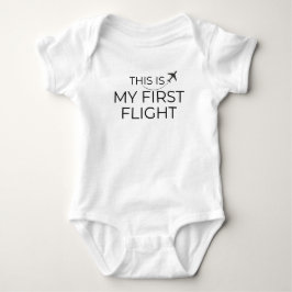 "Dies ist mein erster Flug" Minimalistisch für Bab Baby Strampler