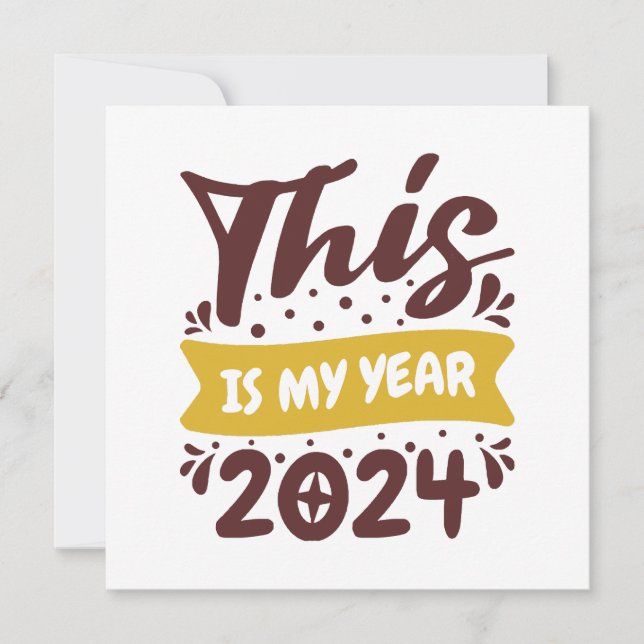 Dies ist mein Jahr 2024 (Vorderseite)