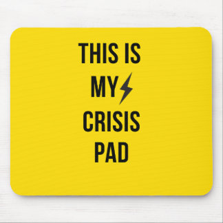 Dies ist mein Krisenpaket™ - fett gelbe Mousepad f